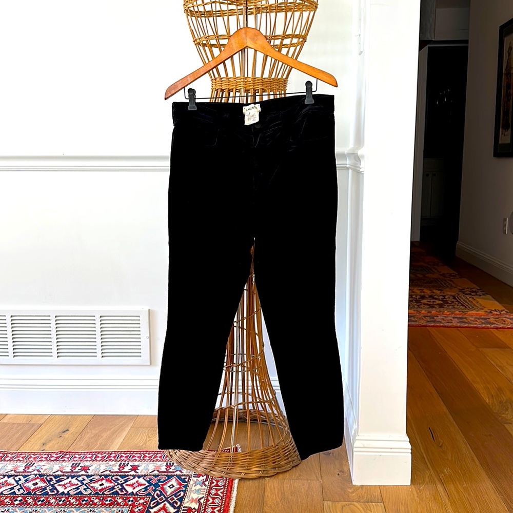 L’Agence black velvet skinny pants size 32